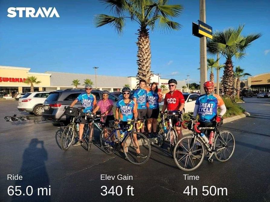 Great Cycle Challenge Day 25, Ride 23 St. Augustine to Palatka and back
