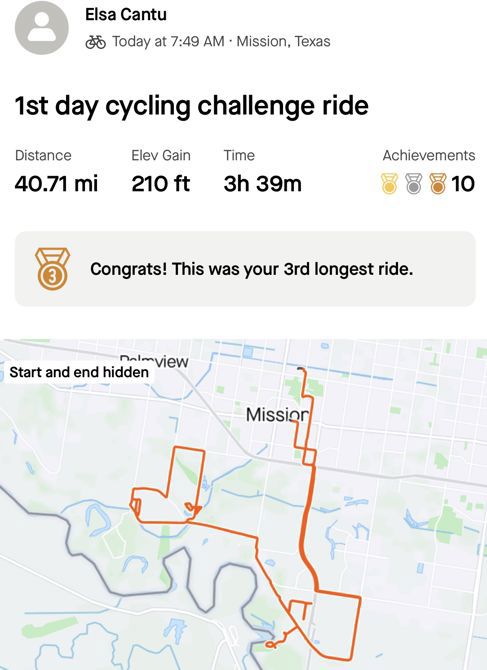 Ride 1 - 40.71 miles