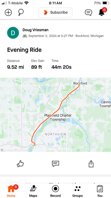 Ride from Rockford 9-2-24