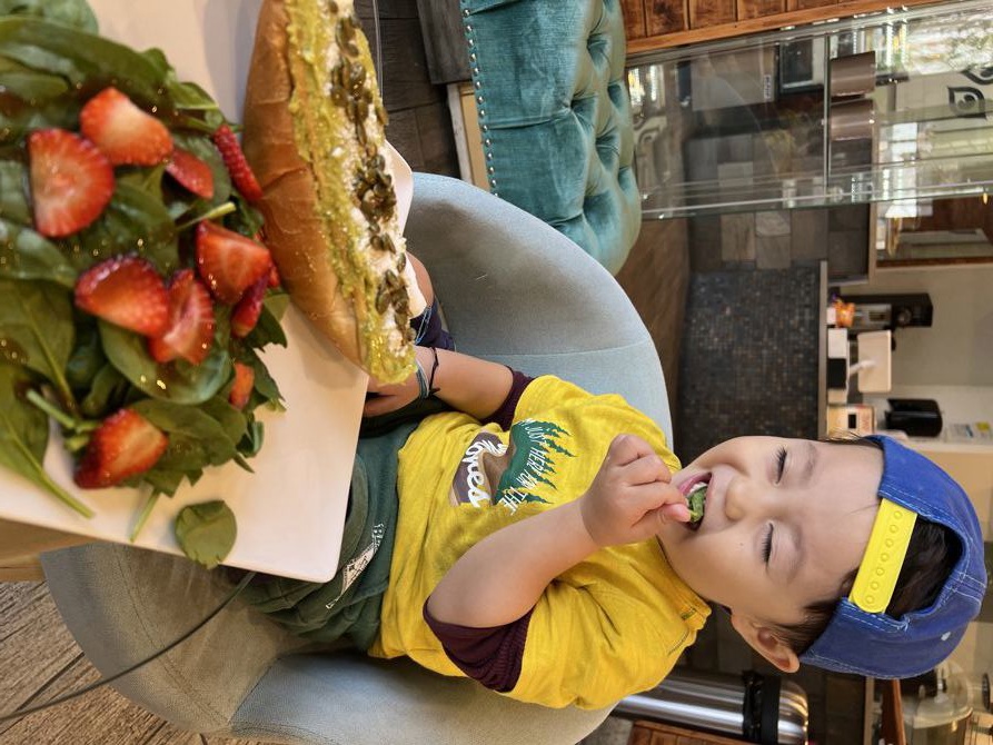 Bougie Baby w/ his Avocado Toast