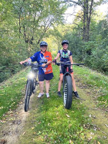 Family ride St Croix County trail