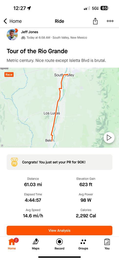 Tour of the Rio Grande (metric century)