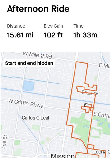 Ride 29 - 15.61 miles