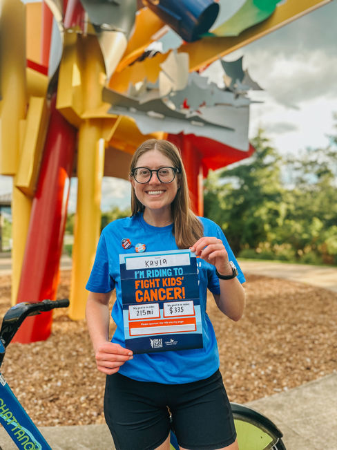 Kicked off my fundraising 🚲💛