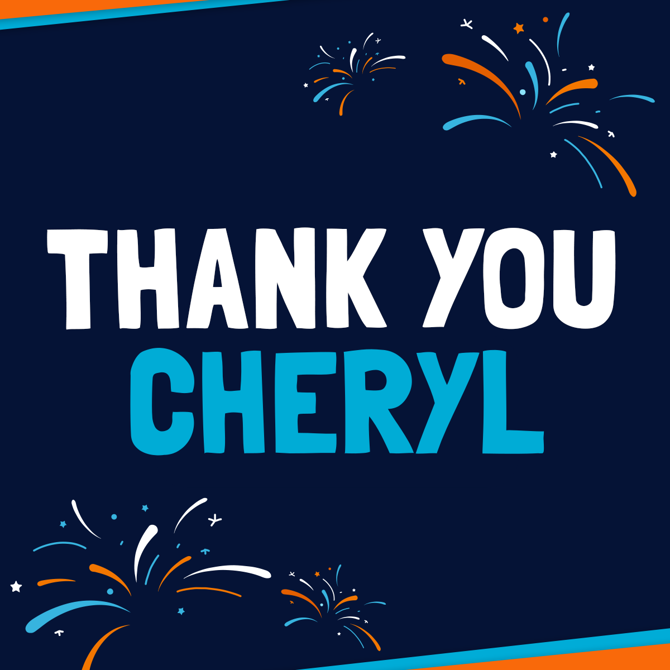 THANK YOU CHERYL TATHAM