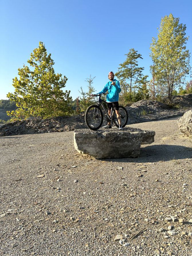 Quarry ride this morning
