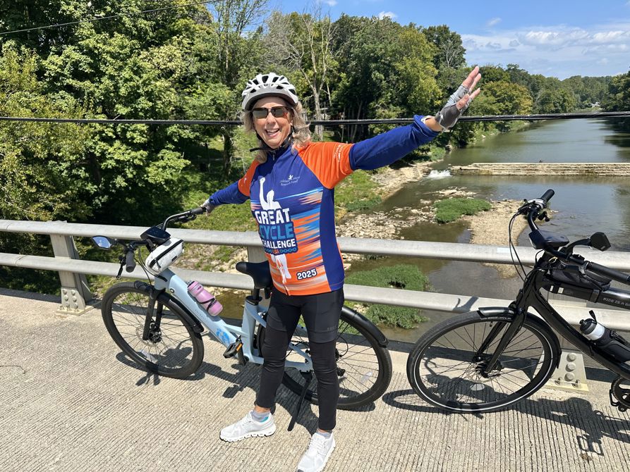 Windy ride to Flat Rock River