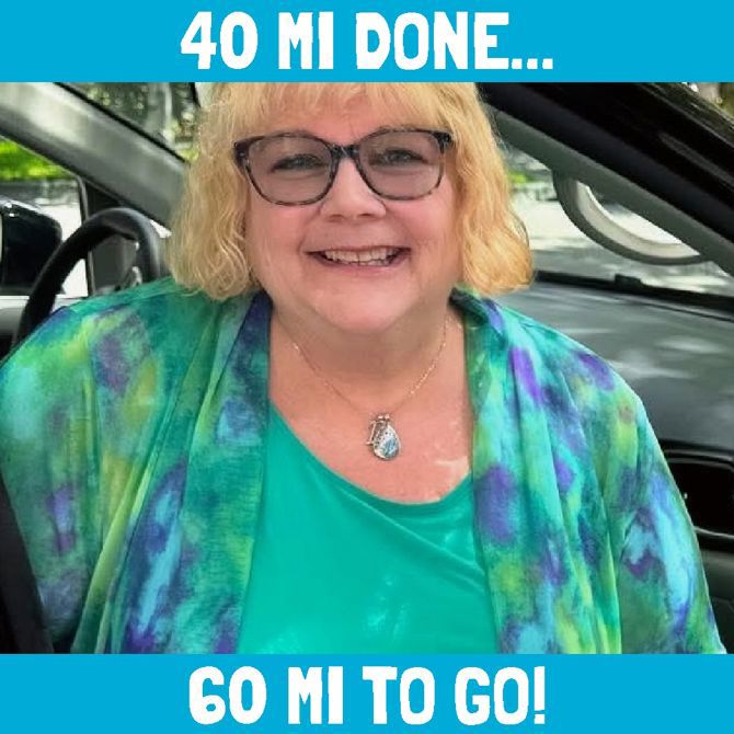 One week done, rode 40 miles!