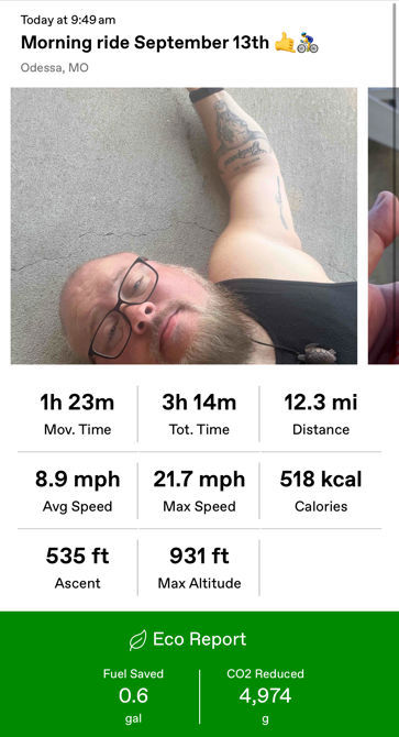 September 13th🤙💪🏽🚴‍♂️
