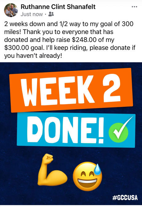 Two weeks down!