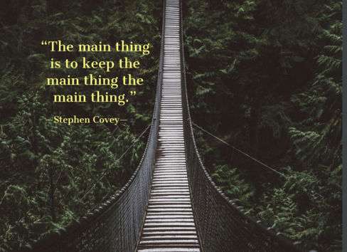 What is the main thing?