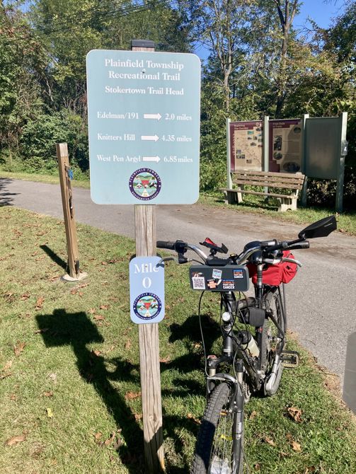 Sept 18: Plainfield Township Trail. West Pen Argyl - Stokertown PA Round Trip.