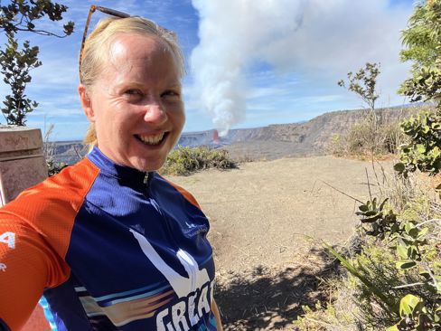 Lava viewing & tephra hunting ride