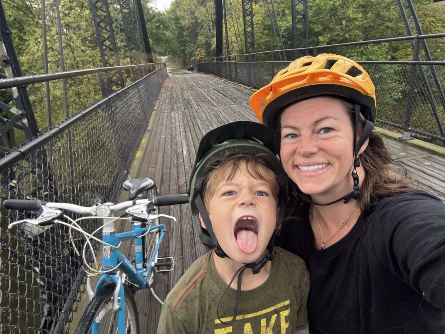 Ride in the rain!
