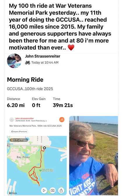 My 100th Ride This Year