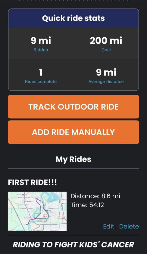First ride