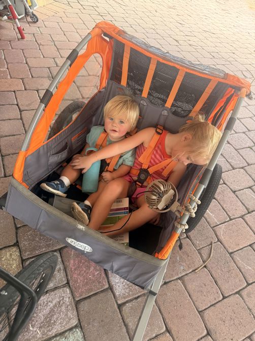 2nd ride- thanks Mom!