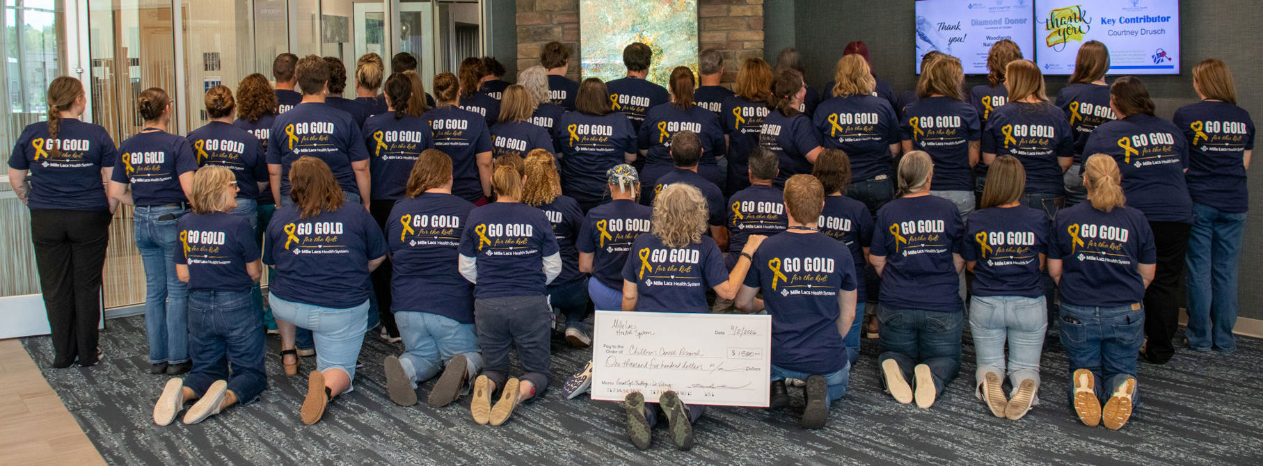 Mille Lacs Health System Go Gold for the KIDS fundraiser