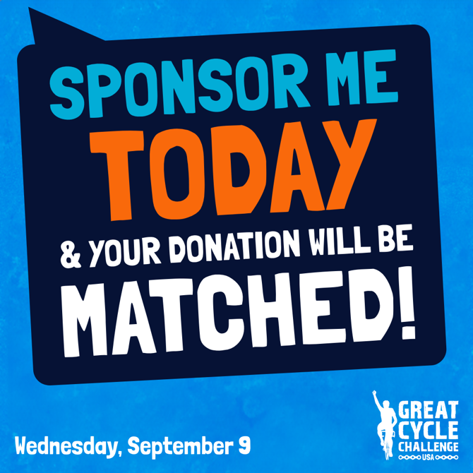 Your donation will be matched for today only...