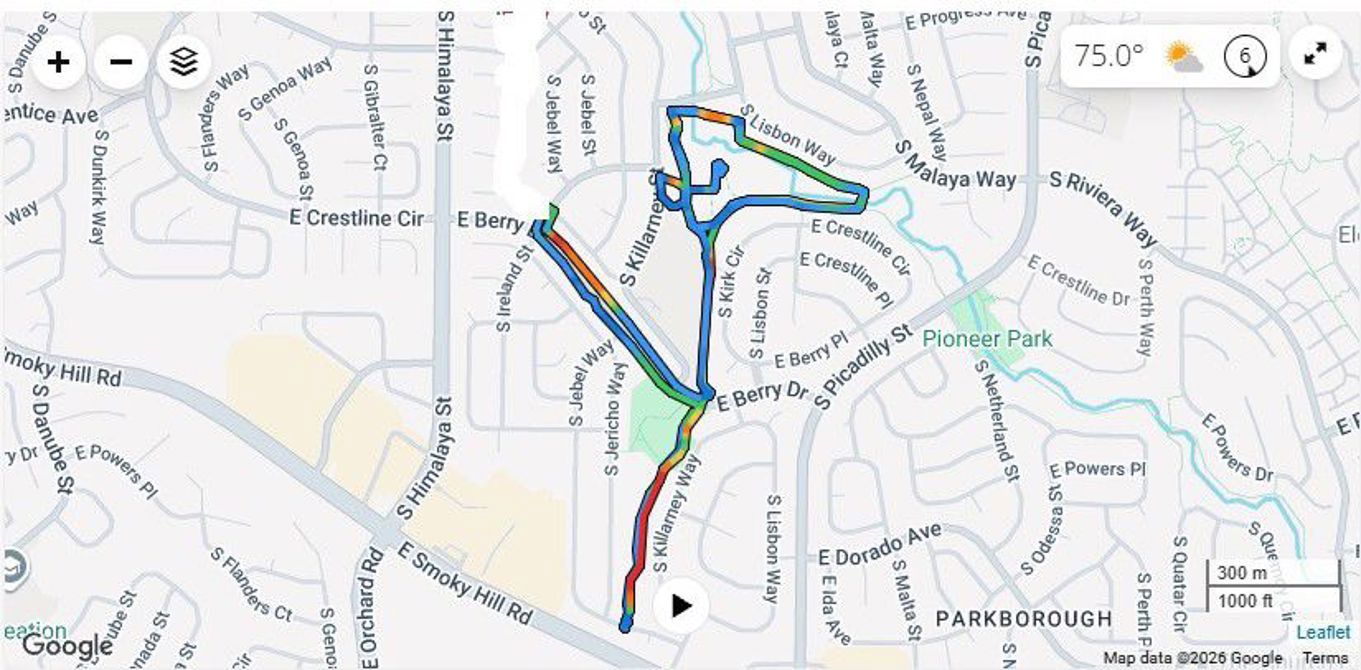 Riding Map from 6th #gccusa 2026 Ride