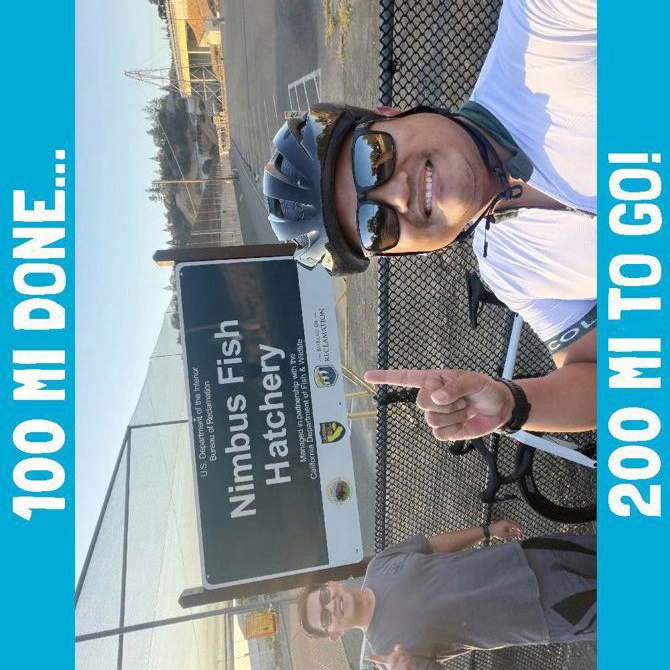 100 miles in!