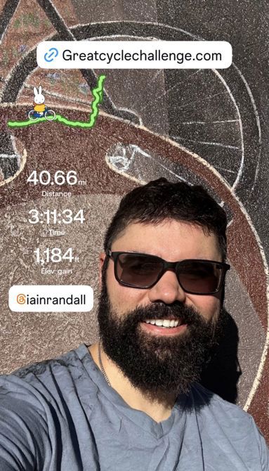 Today’s ride was good