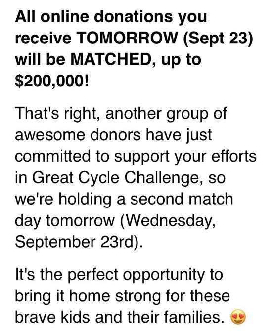 Matched Donations 9/23