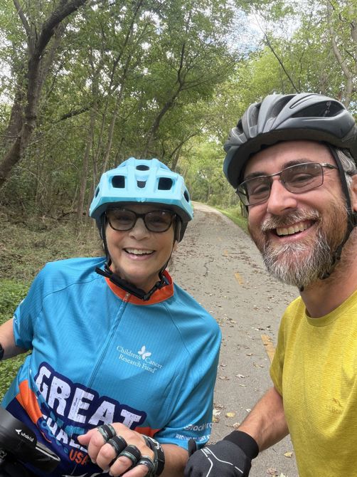 Lunch time ride-met follow GCC rider Nancy!