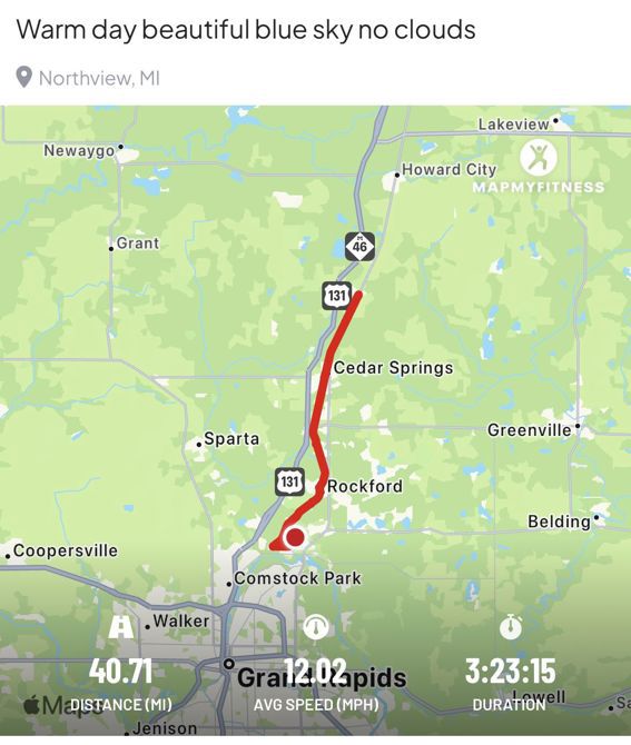 September 27, 2026 40 mile ride.