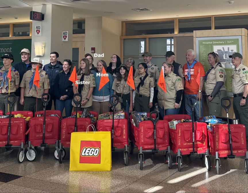 Wagons full of LEGO sets